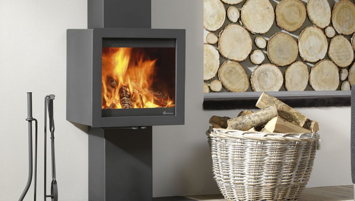 Poêle à Bois sur pied Bora Console | Cheminées Viano