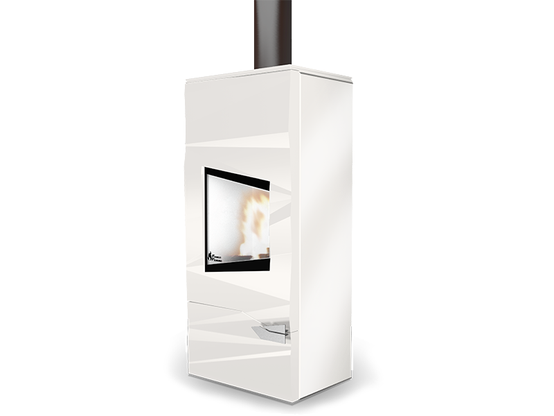 poêle à bois Vesta blanc