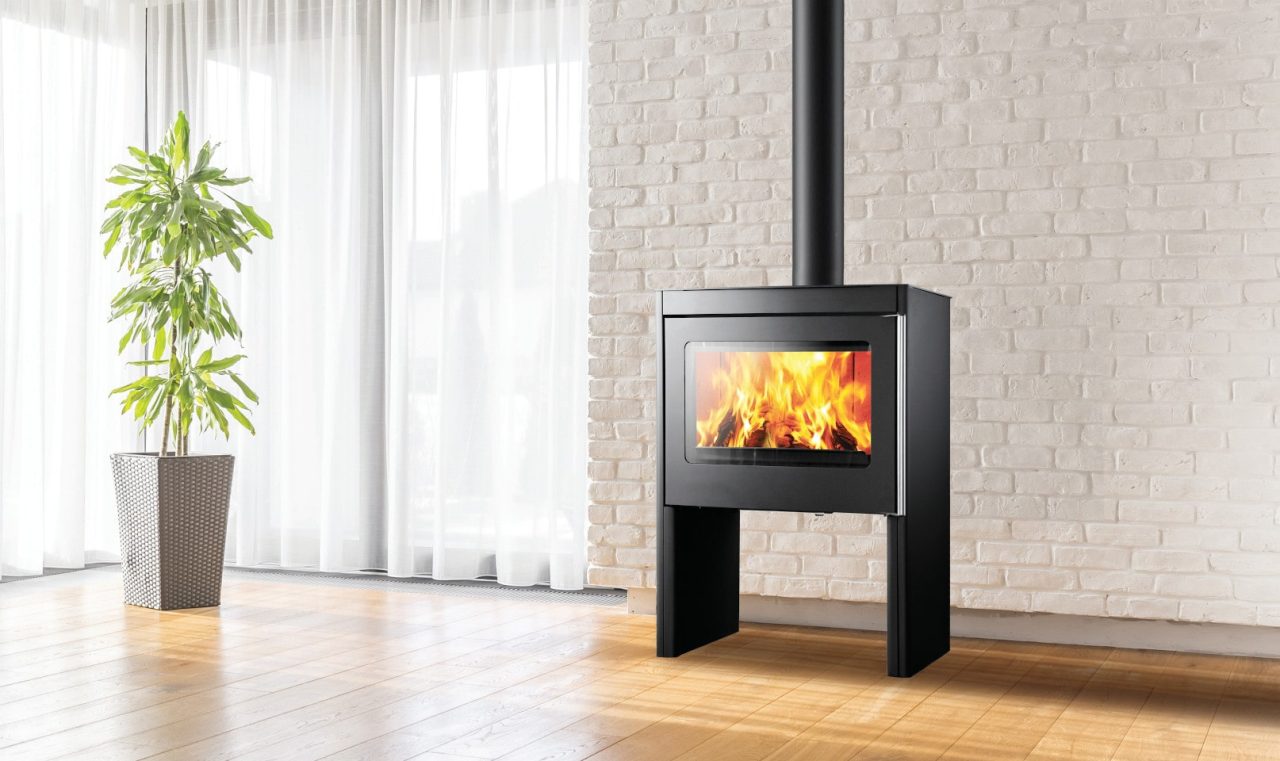 Poêle à Bois Acier Noir Bellano | Cheminées Viano