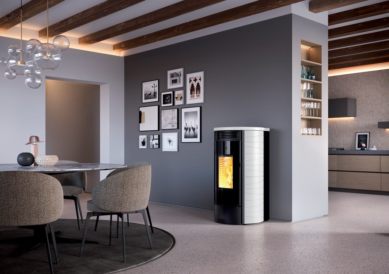 Poêle à Granulés Drum ED | Cheminées Viano Poêle à Granulés Drum ED | Cheminées Viano